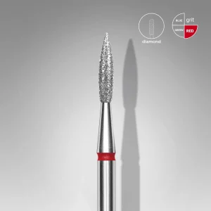 Staleks Pro Diamond Bit Flame Red 2,3mm / 8mm