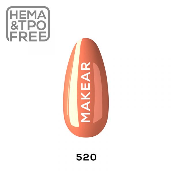 Makear gel polish 520 on tip