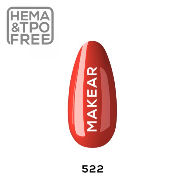 Makear gel polish 522 on tip