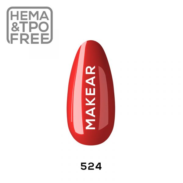 Makear gel polish 524 on tip