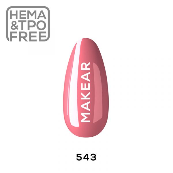 Makear gel polish 543 on nail