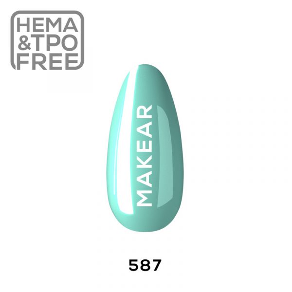 Makear gel polish 587 on tip