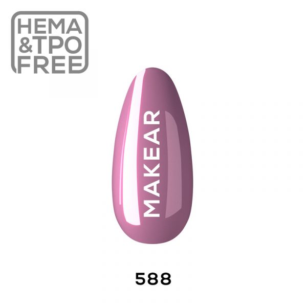 Makear gel polish 588 on tip