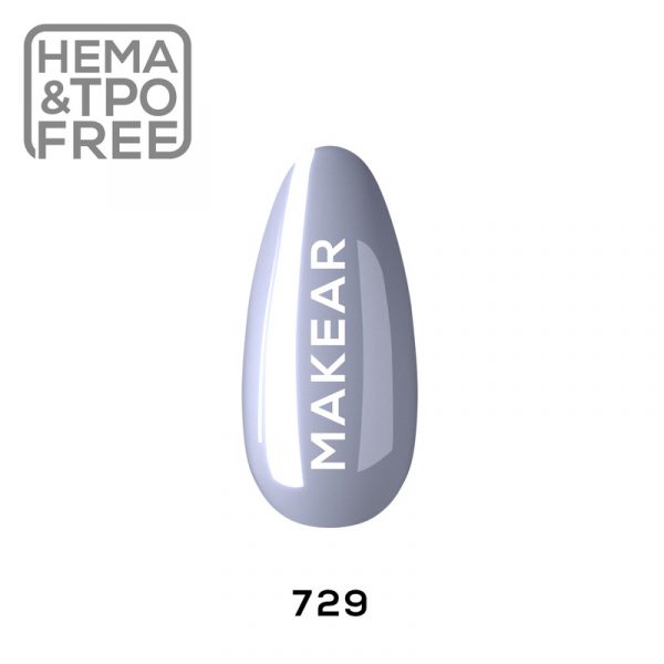 Makear gel polish 729 on tip
