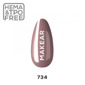 Makear gel polish 734 on tip