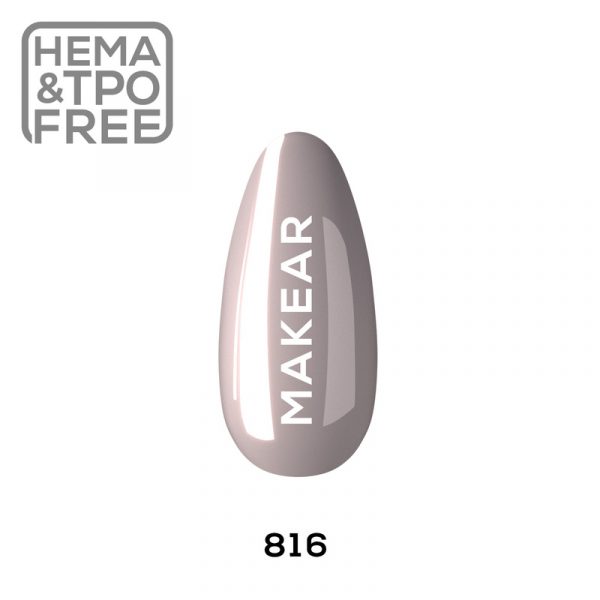 Makear gel polish 816 on nail