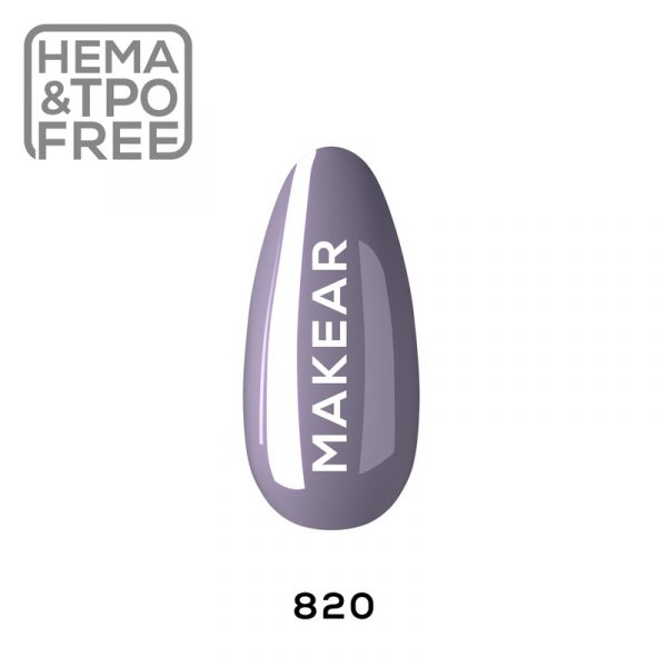 Makear gel polish 820 on nail