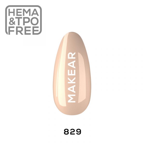 Makear gel polish 829 on nail