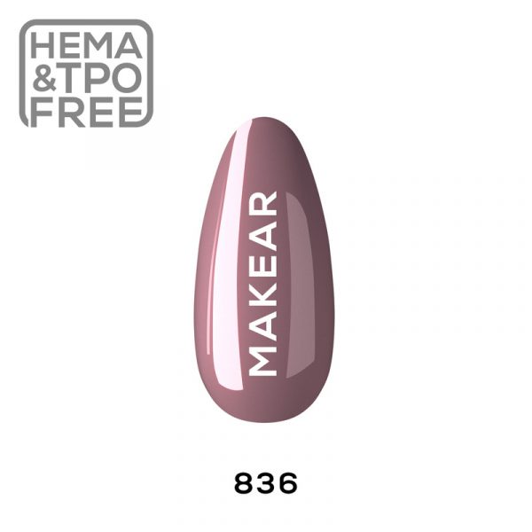 Makear gel polish 836 on nail