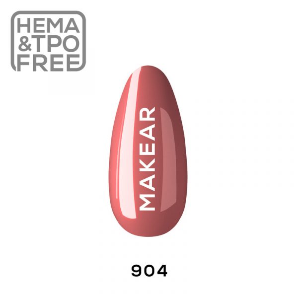 Makear gel polish 904 on nail