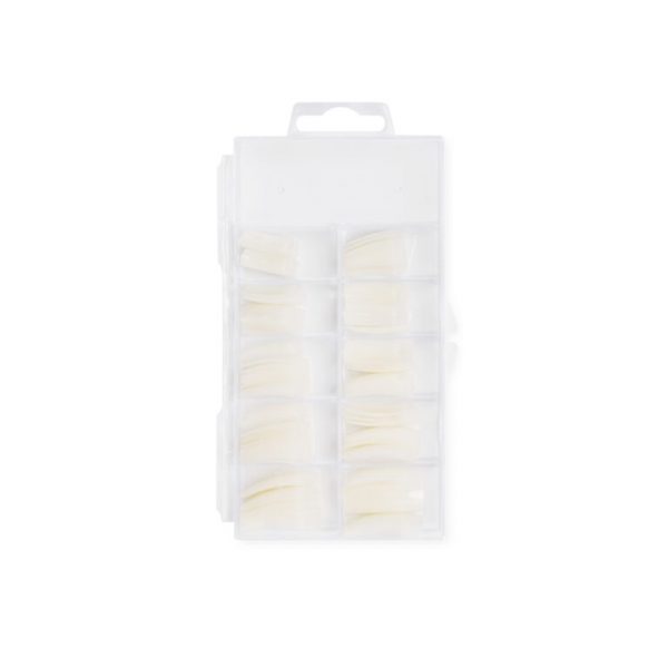 Nail tips Half well Naturel 100pcs